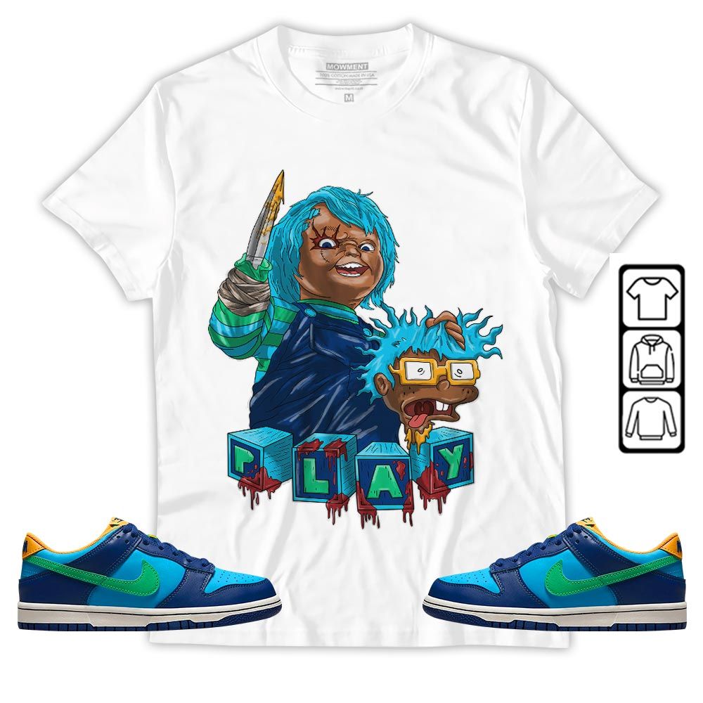 Chucky Kills Sneaker Shirt Match Dunk Low GS Kyrie, Dunk Low GS Electric Algae MKO T-Shirt Chucky Kills Sneaker Shirt Match Dunk Low GS Kyrie, Dunk Low GS Electric Algae MKO T-Shirt