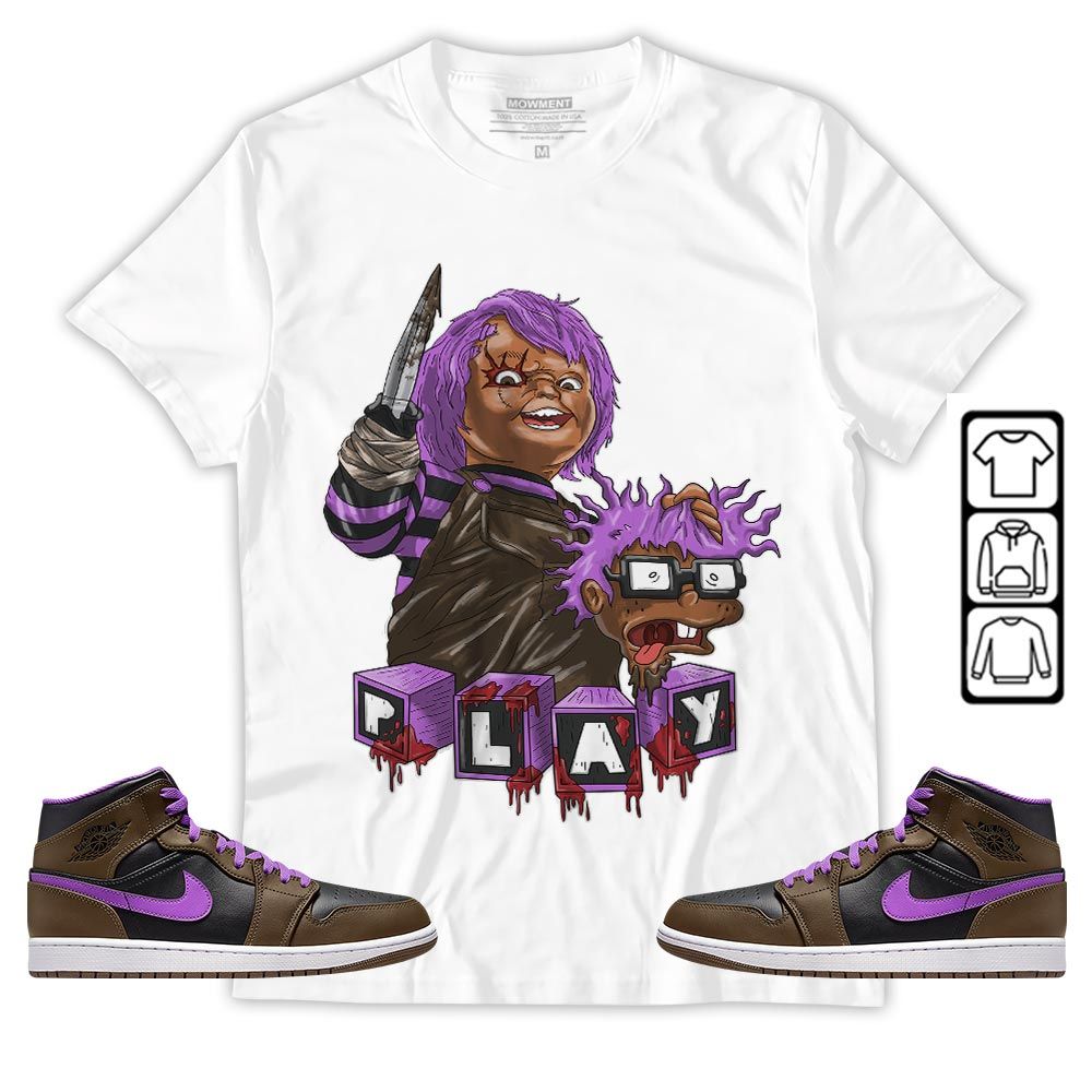Chucky Kills Sneaker Shirt Match Jordan 1 Mid Palomino, Jordan 1 Mid Palomino MKO T-Shirt Chucky Kills Sneaker Shirt Match Jordan 1 Mid Palomino, Jordan 1 Mid Palomino MKO T-Shirt