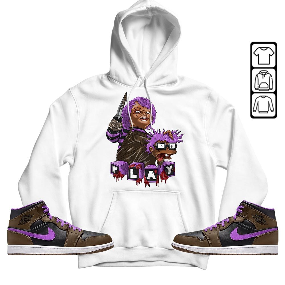 Chucky Kills Sneaker Shirt Match Jordan 1 Mid Palomino, Jordan 1 Mid Palomino MKO T-Shirt