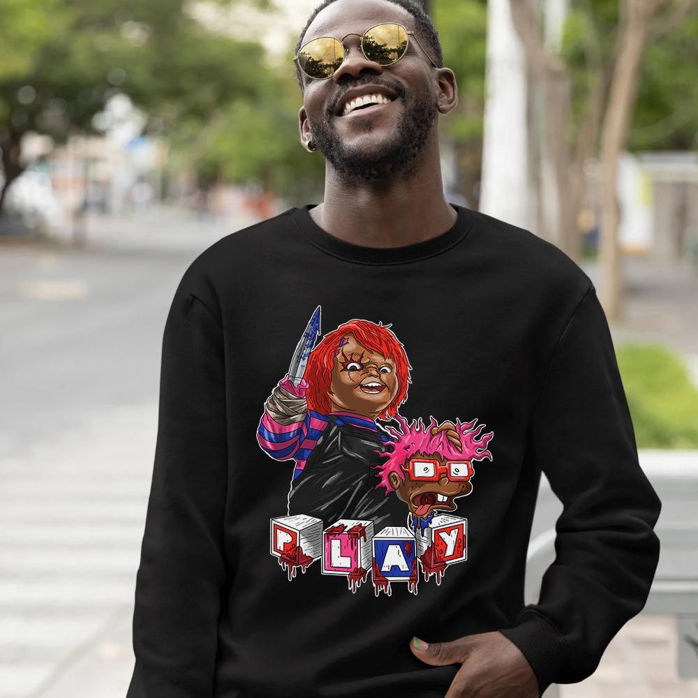 Chucky Kills Sneaker Shirt Match Uptempo 96 Electric, Air More Uptempo Electric MKO T-Shirt Chucky Kills Sneaker Shirt Match Uptempo 96 Electric, Air More Uptempo Electric MKO T-Shirt
