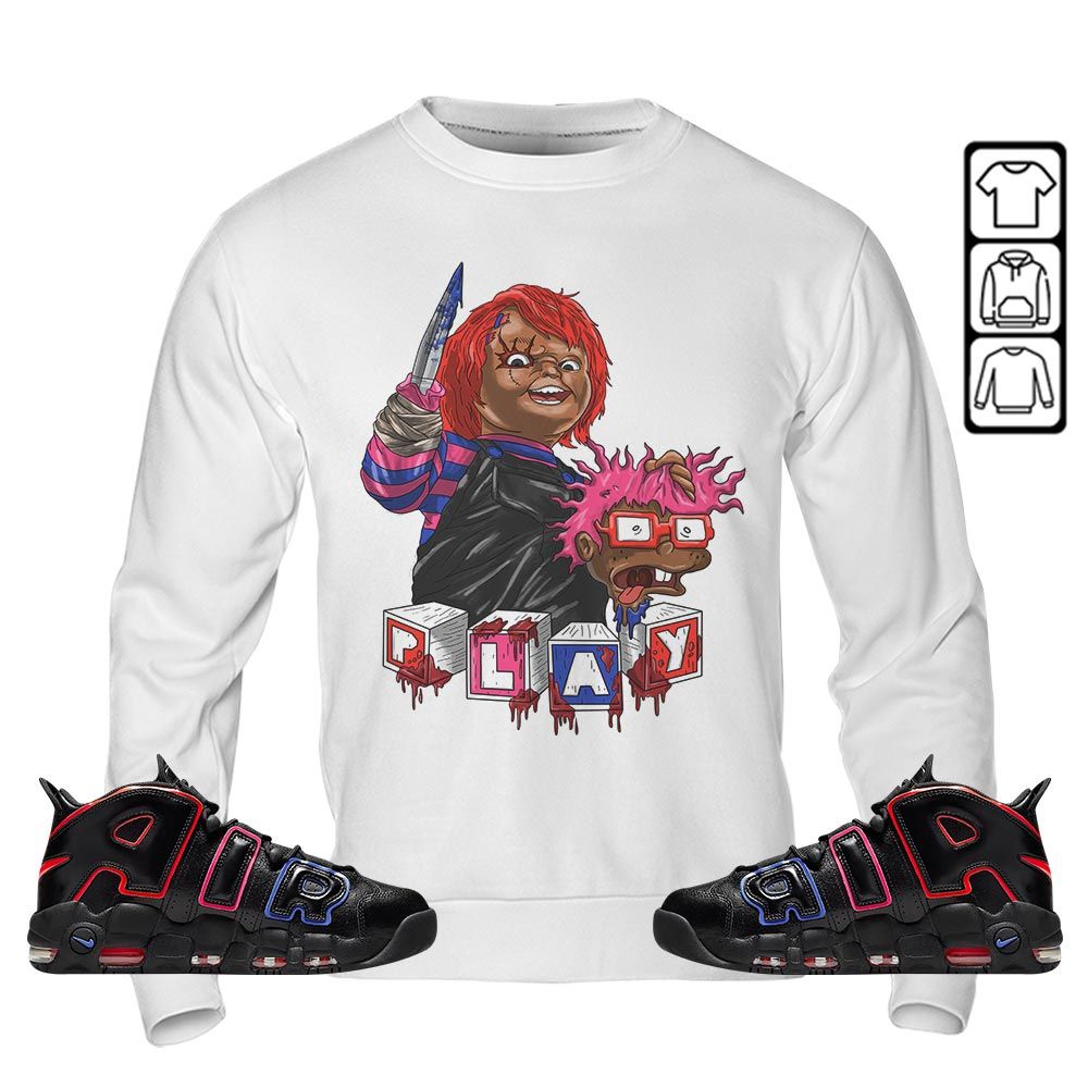 Chucky Kills Sneaker Shirt Match Uptempo 96 Electric, Air More Uptempo Electric MKO T-Shirt Chucky Kills Sneaker Shirt Match Uptempo 96 Electric, Air More Uptempo Electric MKO T-Shirt