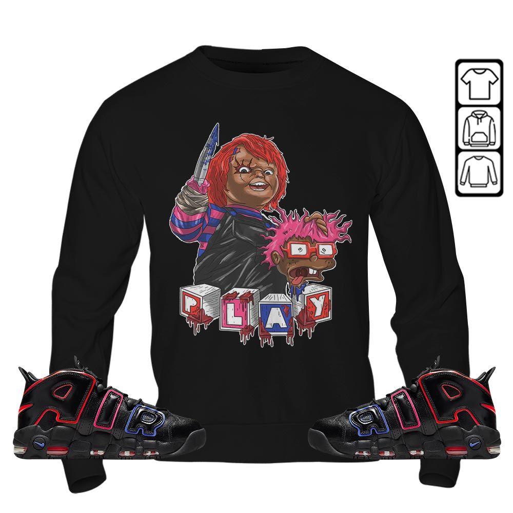Chucky Kills Sneaker Shirt Match Uptempo 96 Electric, Air More Uptempo Electric MKO T-Shirt Chucky Kills Sneaker Shirt Match Uptempo 96 Electric, Air More Uptempo Electric MKO T-Shirt