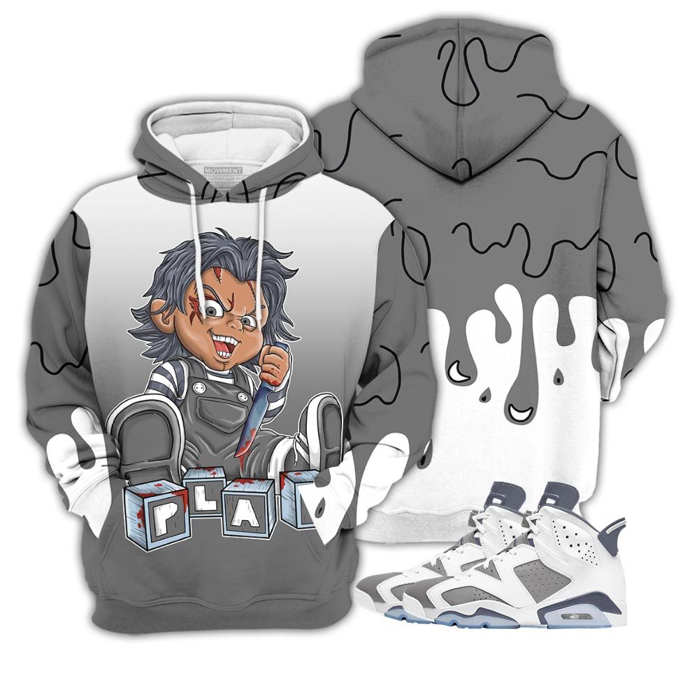 Chucky Play Horror 02 Sneaker Shirt Match Retro Cool Grey 6S, Jordan 6 Cool Grey Hoodie Sweatshirt Tee All Over Print MKO Shirt Chucky Play Horror 02 Sneaker Shirt Match Retro Cool Grey 6S, Jordan 6 Cool Grey Hoodie Sweatshirt Tee All Over Print MKO Shirt