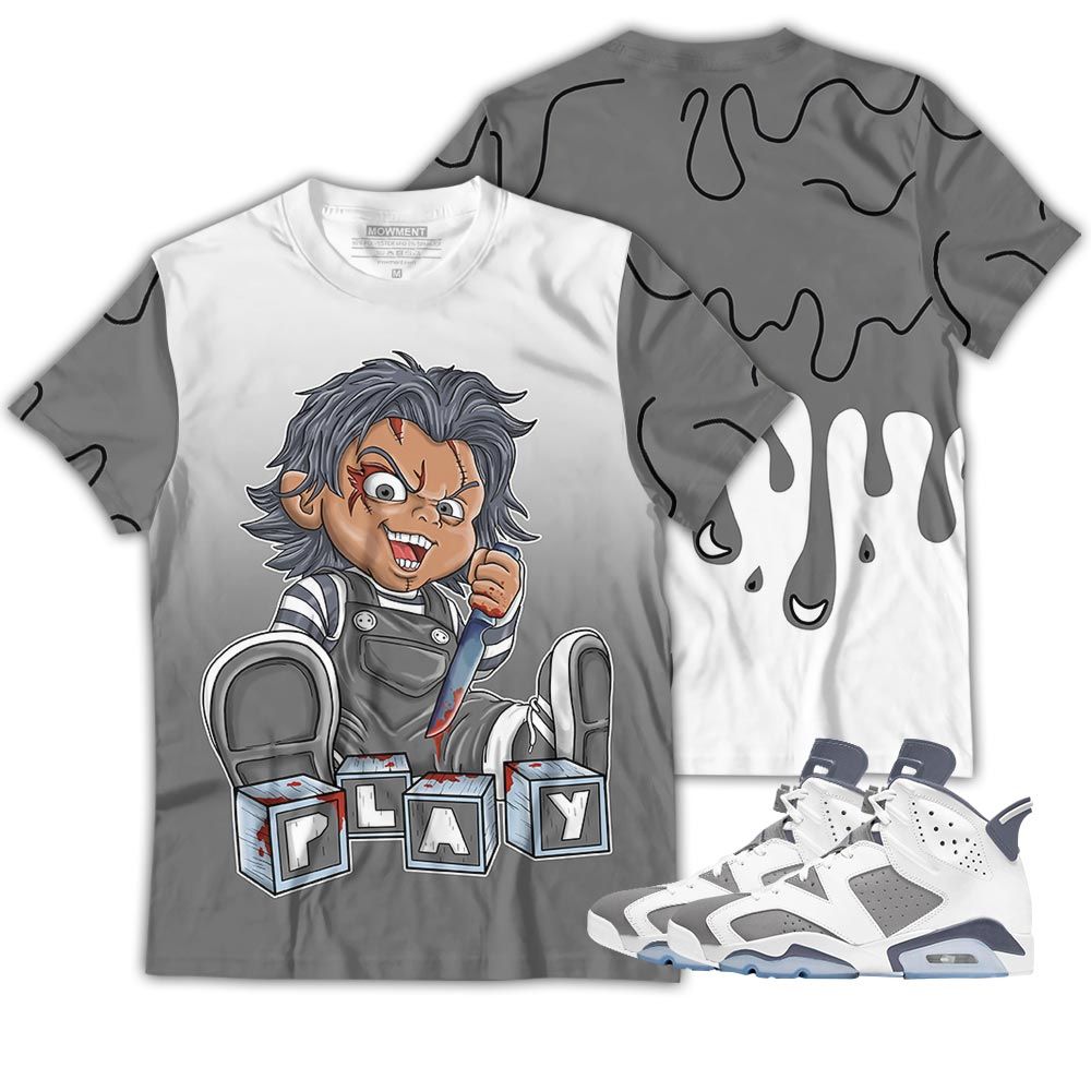 Chucky Play Horror 02 Sneaker Shirt Match Retro Cool Grey 6S, Jordan 6 Cool Grey Hoodie Sweatshirt Tee All Over Print MKO Shirt Chucky Play Horror 02 Sneaker Shirt Match Retro Cool Grey 6S, Jordan 6 Cool Grey Hoodie Sweatshirt Tee All Over Print MKO Shirt