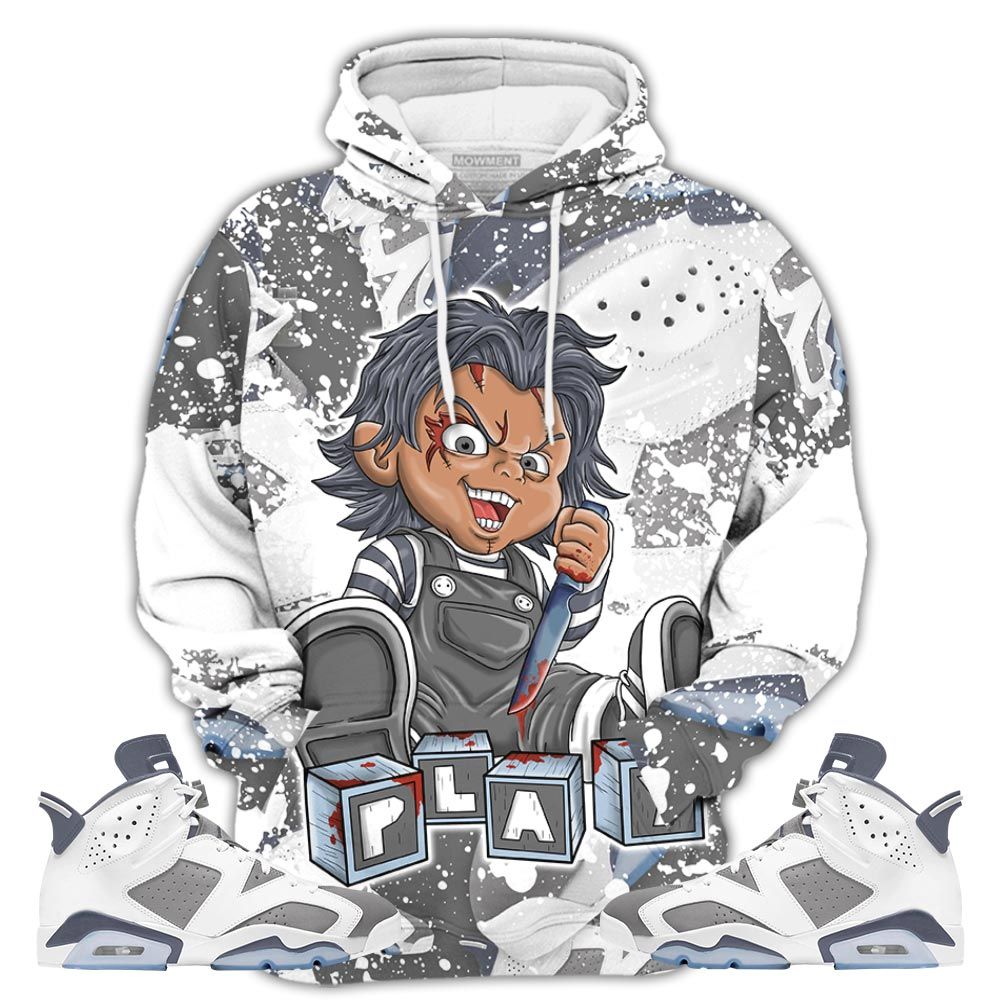 Chucky Play Horror 04 Sneaker Shirt Match Retro Cool Grey 6S, Jordan 6 Cool Grey Hoodie Sweatshirt Tee All Over Print MKO Shirt