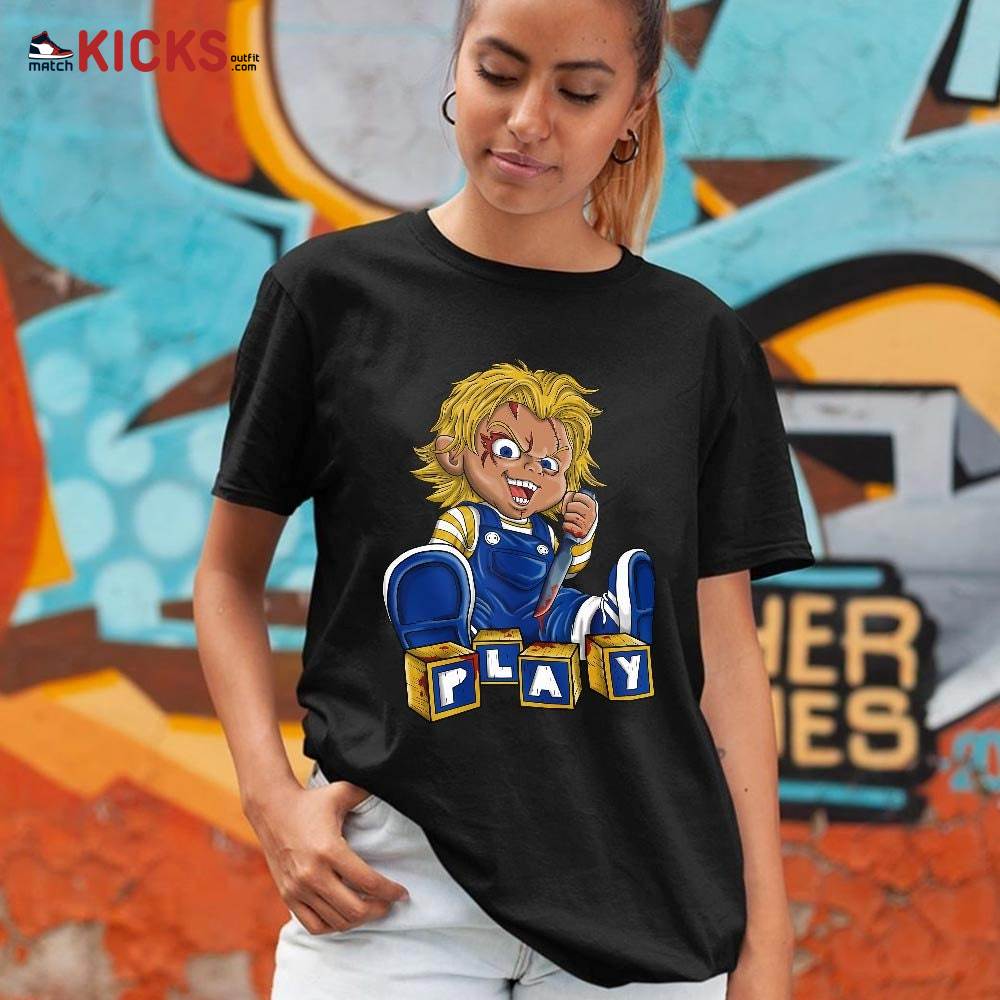 Chucky Play Horror Sneaker Shirt Match 2023 Laney 1s, Jordan 1 Retro High Laney MKO T-Shirt Chucky Play Horror Sneaker Shirt Match 2023 Laney 1s, Jordan 1 Retro High Laney MKO T-Shirt