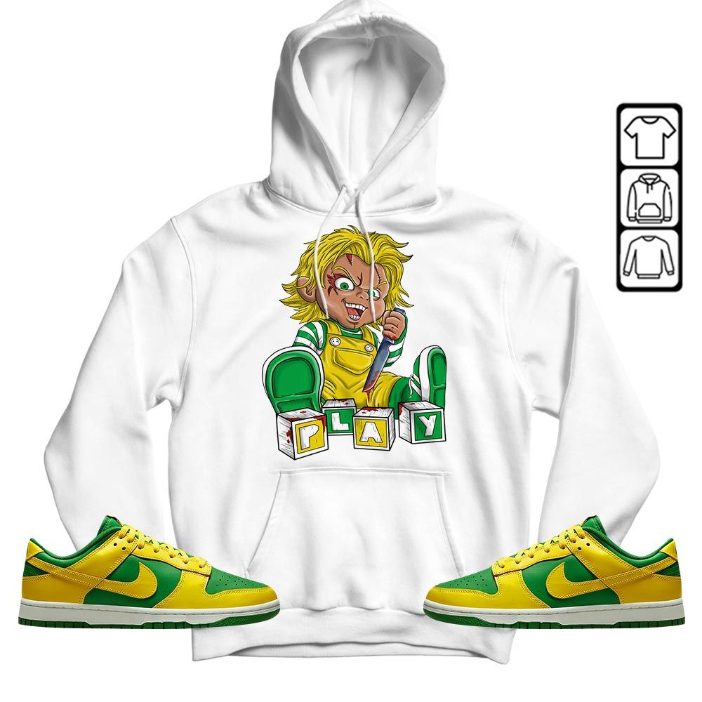 Chucky Play Horror Sneaker Shirt Match 2023 Reverse Brazil, Dunk Low Reverse Brazil MKO T-Shirt