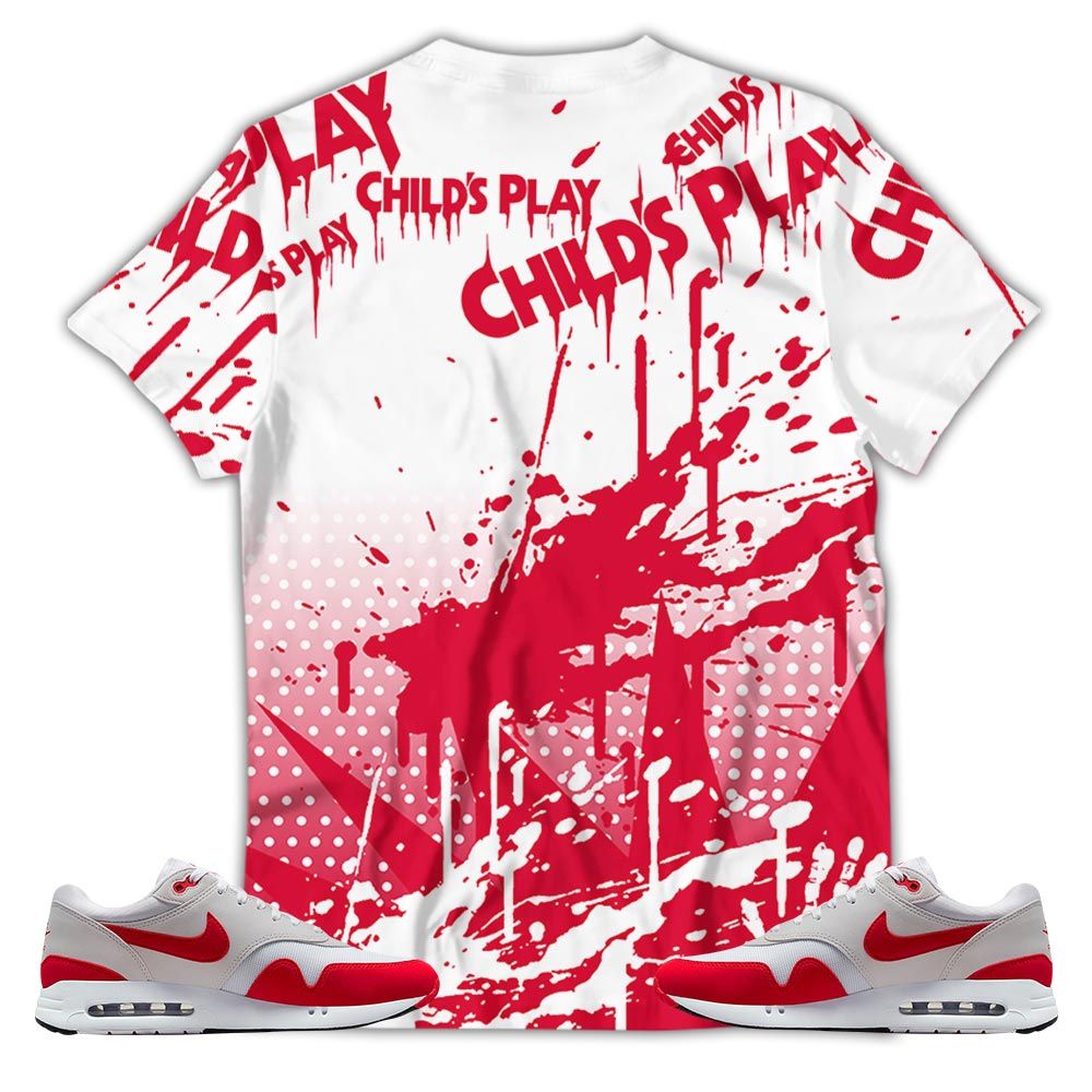 Chucky Play Horror Sneaker Shirt Match Air Max 1 86 Big Bubble, Air Max 1 86 Big Bubble Hoodie Sweatshirt Tee All Over Print MKO Shirt
