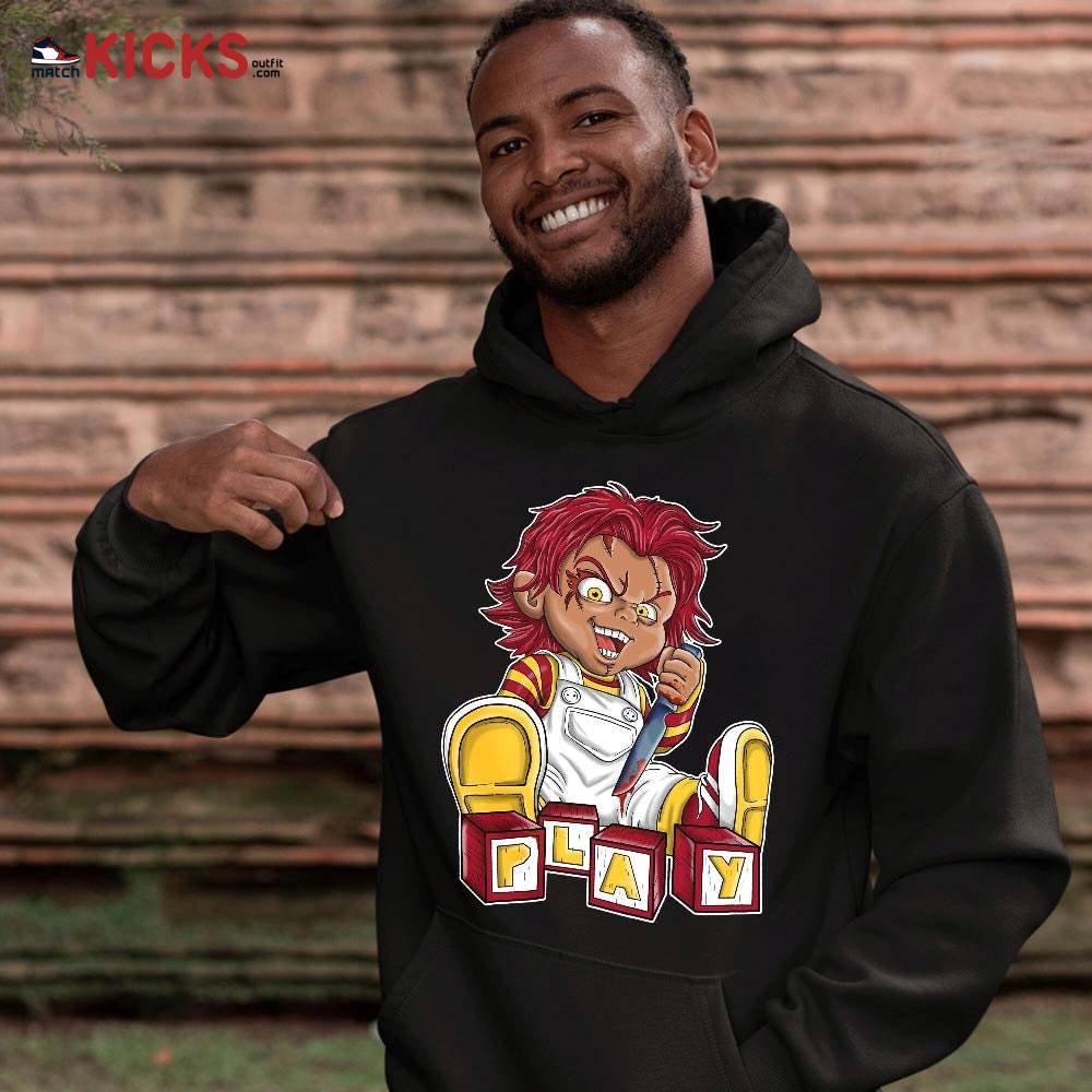 Chucky Play Horror Sneaker Shirt Match Cardinal 7s, Jordan 7 Retro Cardinal MKO T-Shirt Chucky Play Horror Sneaker Shirt Match Cardinal 7s, Jordan 7 Retro Cardinal MKO T-Shirt