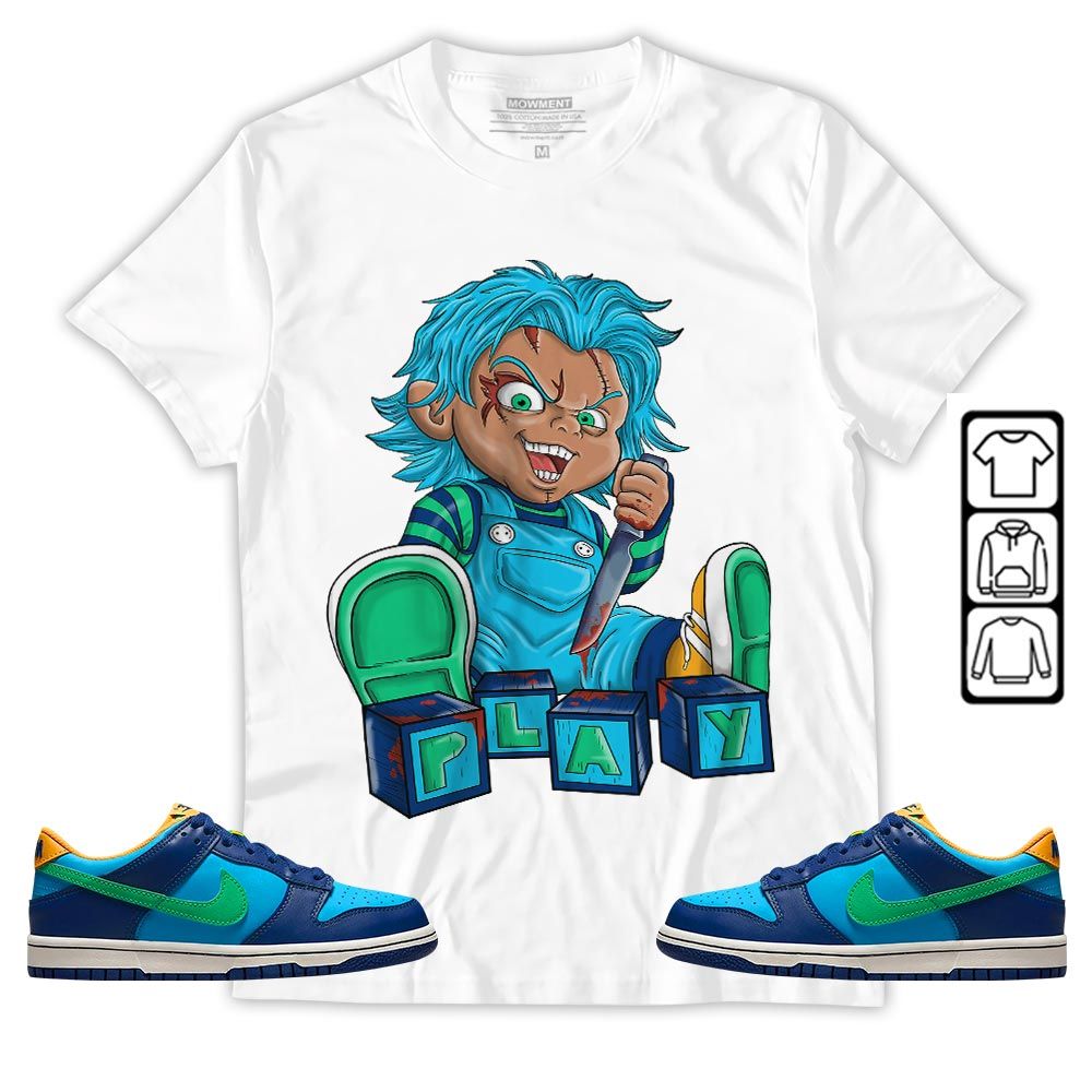 Chucky Play Horror Sneaker Shirt Match Dunk Low GS Kyrie, Dunk Low GS Electric Algae MKO T-Shirt Chucky Play Horror Sneaker Shirt Match Dunk Low GS Kyrie, Dunk Low GS Electric Algae MKO T-Shirt