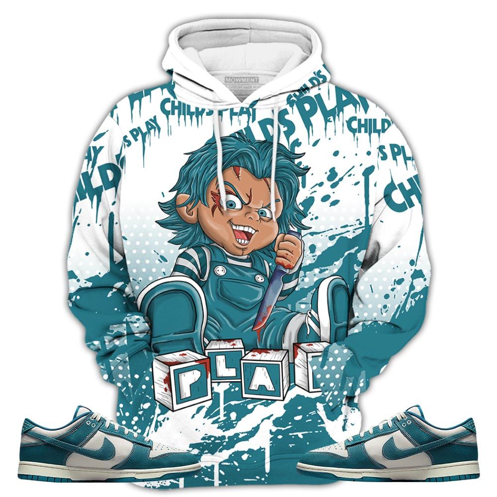 Chucky Play Horror Sneaker Shirt Match Dunk Low Industrial Blue, Dunk Low Denim Industrial Blue Hoodie Sweatshirt Tee All Over Print MKO Shirt Chucky Play Horror Sneaker Shirt Match Dunk Low Industrial Blue, Dunk Low Denim Industrial Blue Hoodie Sweatshirt Tee All Over Print MKO Shirt