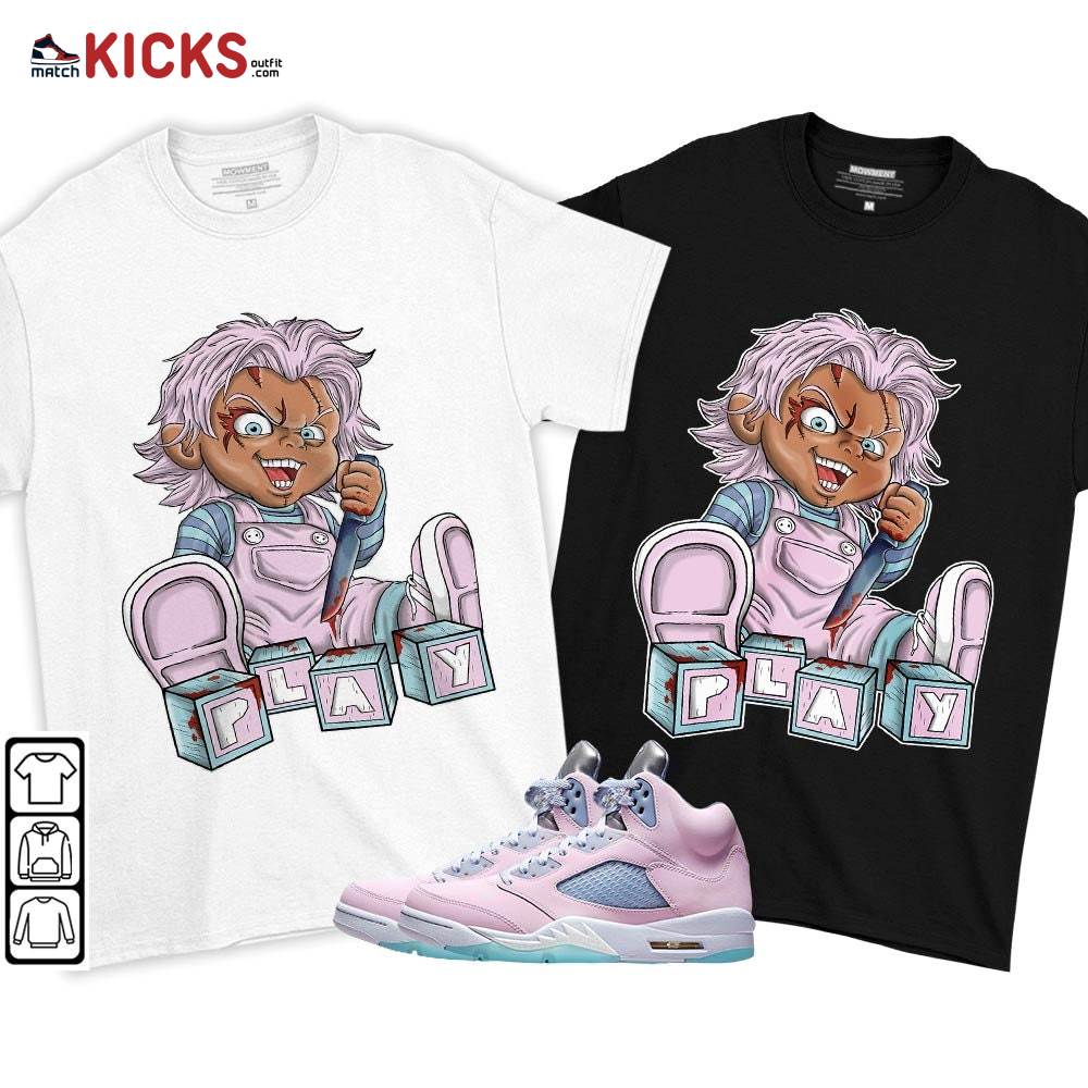 Chucky Play Horror Sneaker Shirt Match Easter 5s, Jordan 5 Retro Easter MKO T-Shirt Chucky Play Horror Sneaker Shirt Match Easter 5s, Jordan 5 Retro Easter MKO T-Shirt