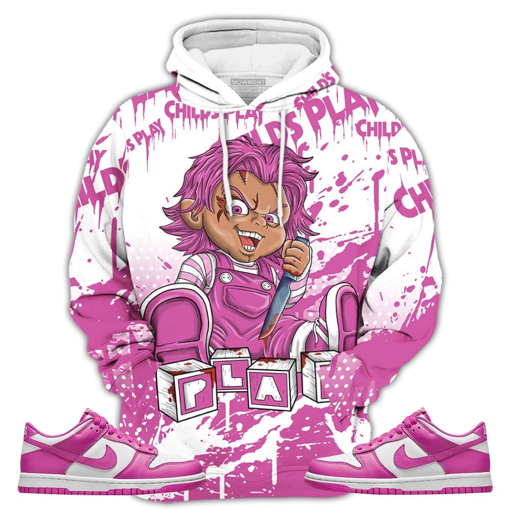 Chucky Play Horror Sneaker Shirt Match Gs Active Fuchsia, Dunk Low Active Fuchsia Hoodie Sweatshirt Tee All Over Print MKO Shirt Chucky Play Horror Sneaker Shirt Match Gs Active Fuchsia, Dunk Low Active Fuchsia Hoodie Sweatshirt Tee All Over Print MKO Shirt