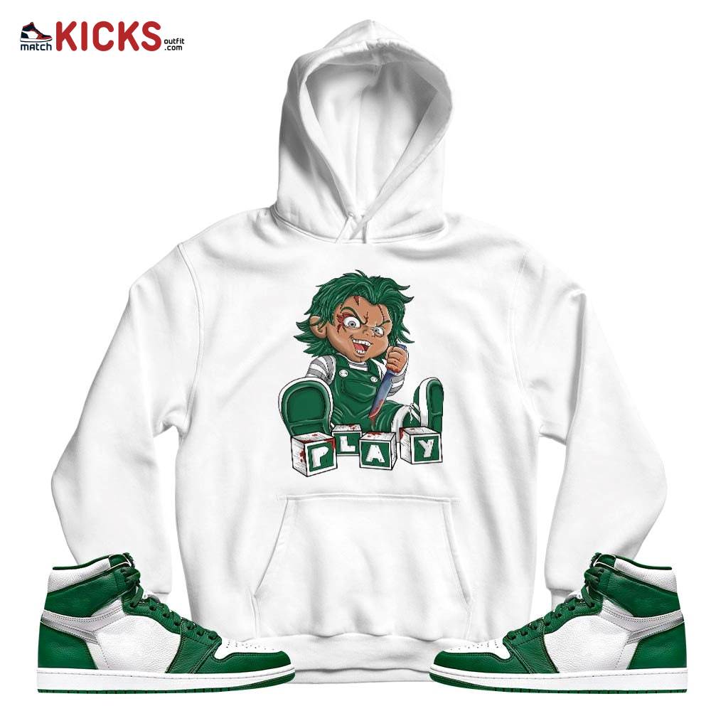 Chucky Play Horror Sneaker Shirt Match High Gorge Green 1s, Jordan 1 Retro High Gorge Green MKO T-Shirt Chucky Play Horror Sneaker Shirt Match High Gorge Green 1s, Jordan 1 Retro High Gorge Green MKO T-Shirt
