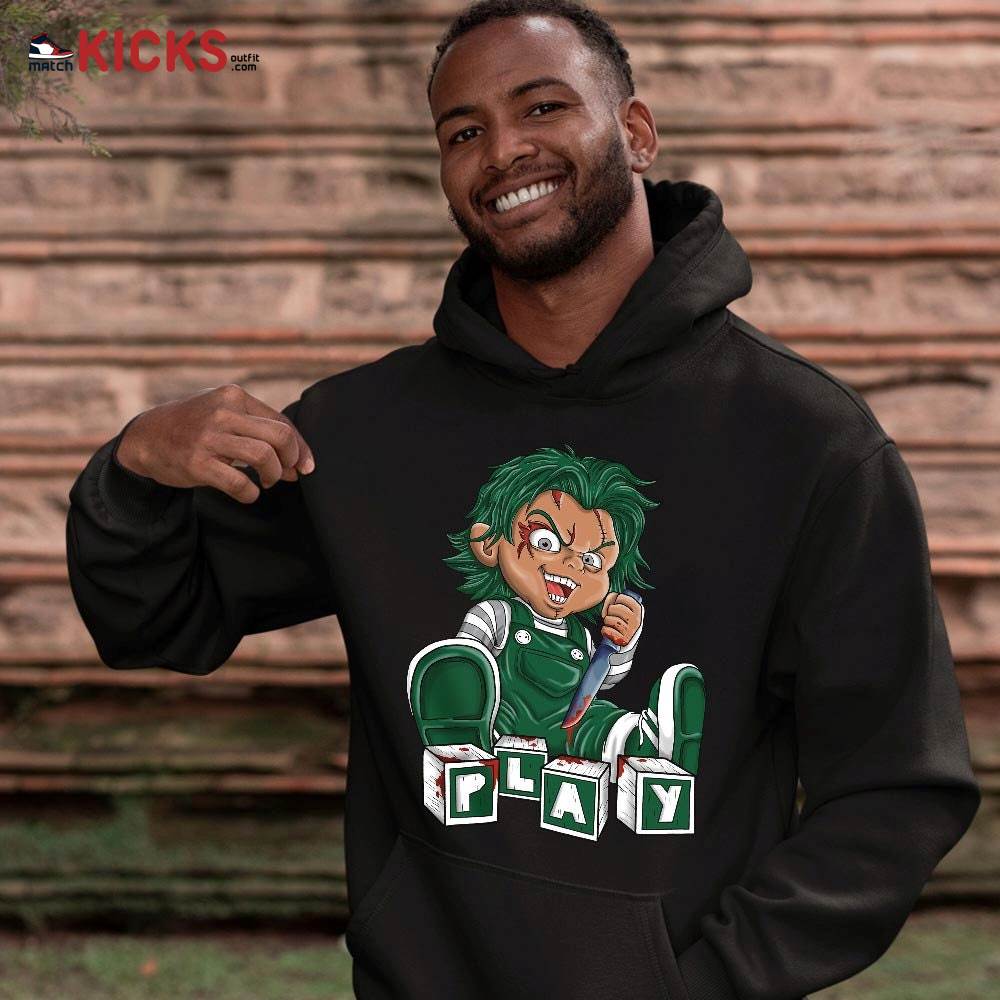 Chucky Play Horror Sneaker Shirt Match High Gorge Green 1s, Jordan 1 Retro High Gorge Green MKO T-Shirt Chucky Play Horror Sneaker Shirt Match High Gorge Green 1s, Jordan 1 Retro High Gorge Green MKO T-Shirt