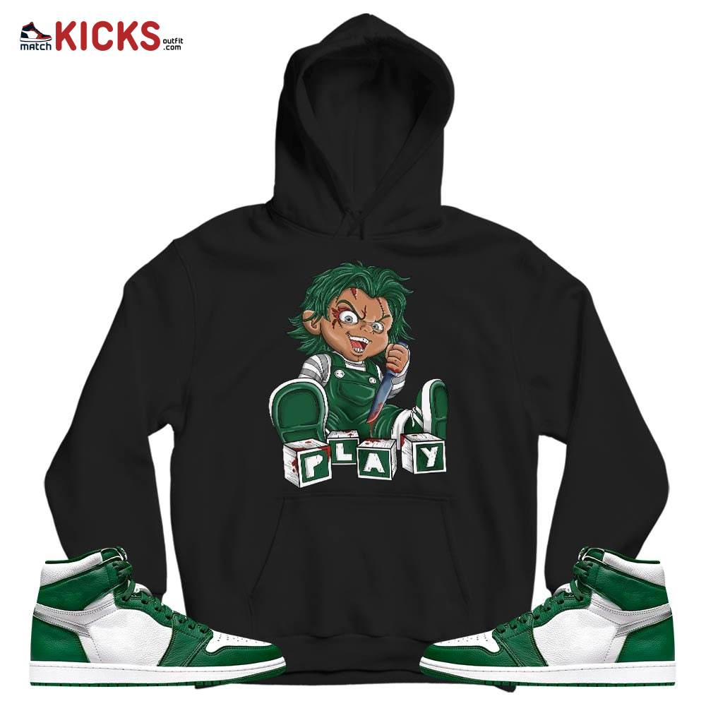 Chucky Play Horror Sneaker Shirt Match High Gorge Green 1s, Jordan 1 Retro High Gorge Green MKO T-Shirt Chucky Play Horror Sneaker Shirt Match High Gorge Green 1s, Jordan 1 Retro High Gorge Green MKO T-Shirt