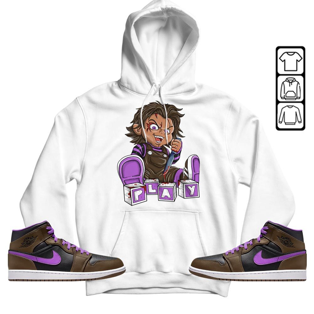 Chucky Play Horror Sneaker Shirt Match Jordan 1 Mid Palomino, Jordan 1 Mid Palomino MKO T-Shirt