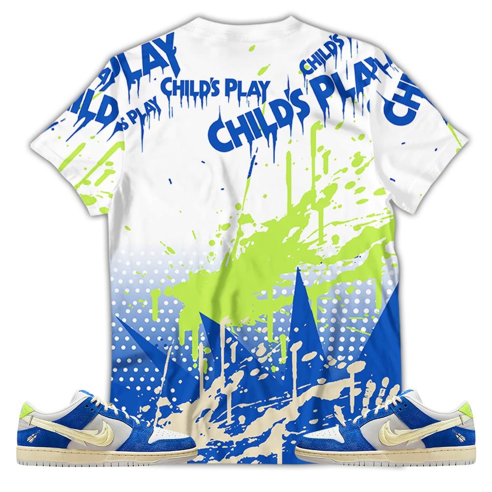 Chucky Play Horror Sneaker Shirt Match Low Fly Streetwear, Sb Dunk Low Fly Streetwear Hoodie Sweatshirt Tee All Over Print MKO Shirt