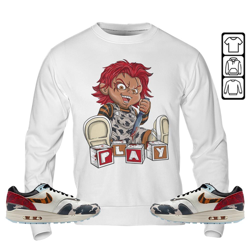 Chucky Play Horror Sneaker Shirt Match Max 1 87 Tiger Swoosh, Air Max 1 Great Indoors MKO T-Shirt Chucky Play Horror Sneaker Shirt Match Max 1 87 Tiger Swoosh, Air Max 1 Great Indoors MKO T-Shirt