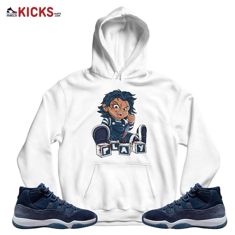 Chucky Play Horror Sneaker Shirt Match Midnight Navy 11s, Jordan 11 Retro Midnight Navy MKO T-Shirt Chucky Play Horror Sneaker Shirt Match Midnight Navy 11s, Jordan 11 Retro Midnight Navy MKO T-Shirt