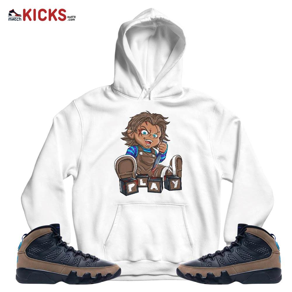Chucky Play Horror Sneaker Shirt Match Olive Concord 9s, Jordan 9 Olive Concord MKO T-Shirt Chucky Play Horror Sneaker Shirt Match Olive Concord 9s, Jordan 9 Olive Concord MKO T-Shirt