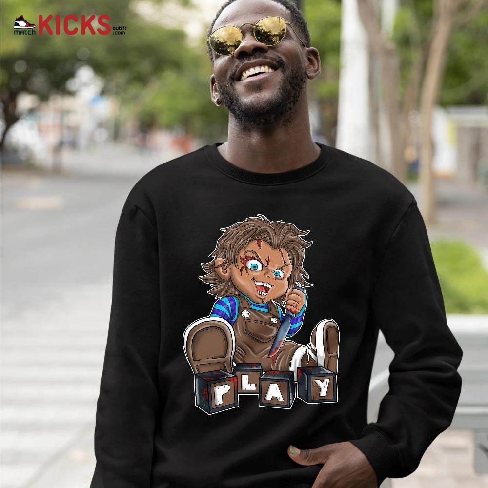 Chucky Play Horror Sneaker Shirt Match Olive Concord 9s, Jordan 9 Olive Concord MKO T-Shirt Chucky Play Horror Sneaker Shirt Match Olive Concord 9s, Jordan 9 Olive Concord MKO T-Shirt