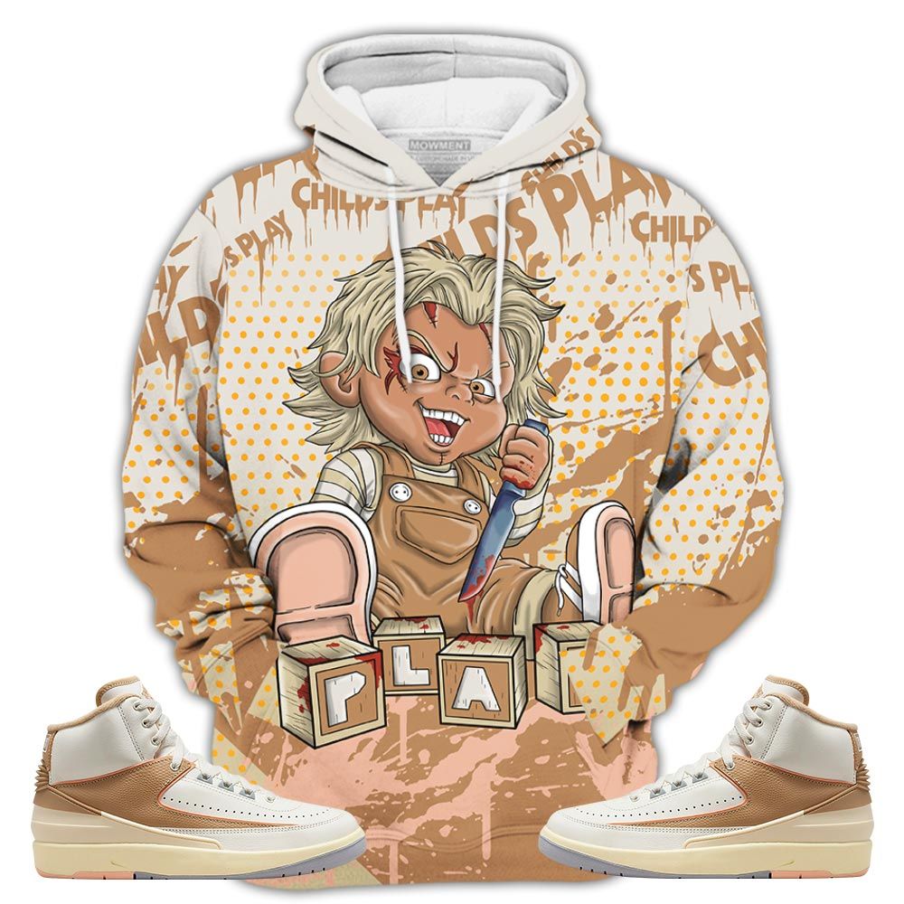 Chucky Play Horror Sneaker Shirt Match Retro Craft 2S, Jordan 2 Craft Hoodie Sweatshirt Tee All Over Print MKO Shirt