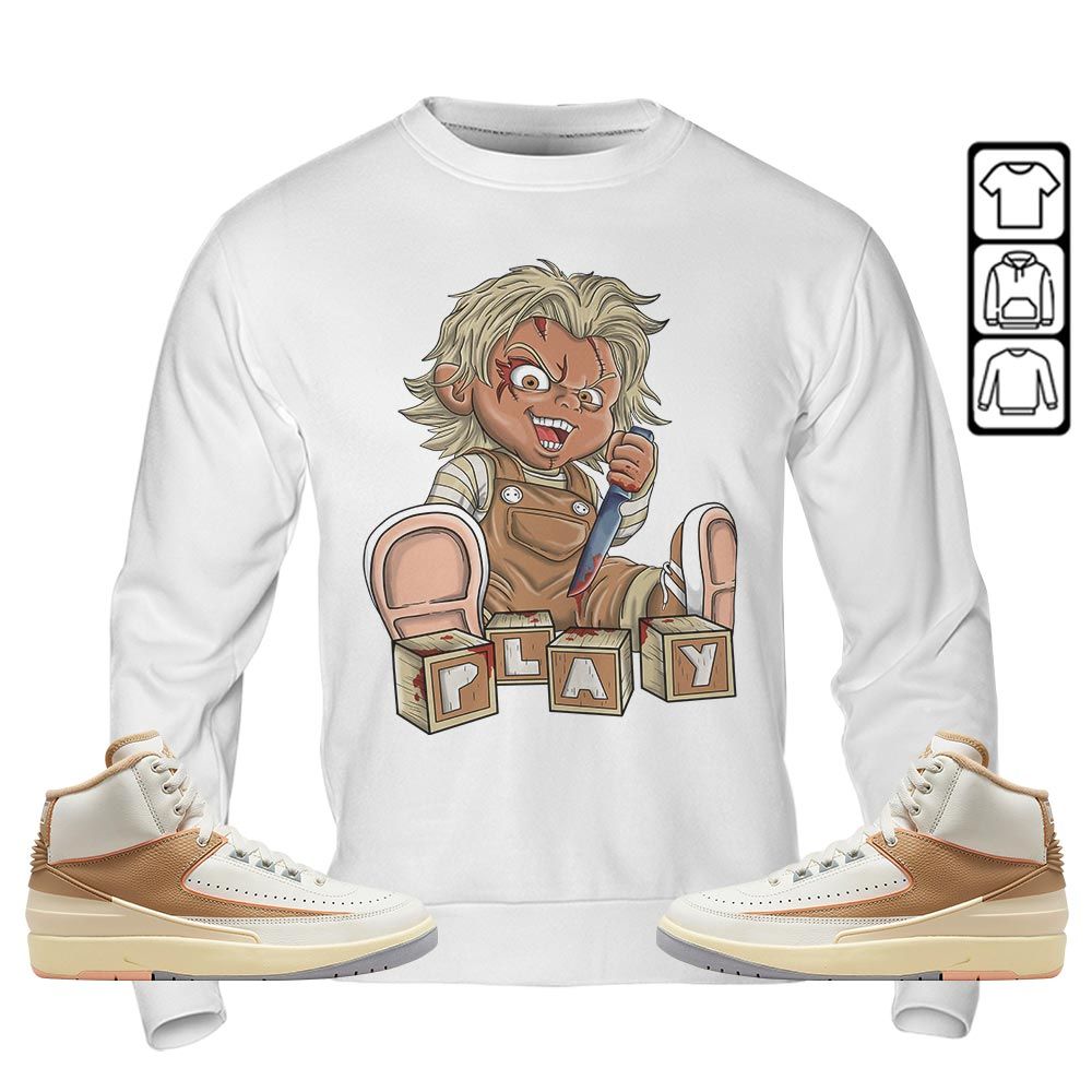 Chucky Play Horror Sneaker Shirt Match Retro Craft 2s, Jordan 2 Craft MKO T-Shirt Chucky Play Horror Sneaker Shirt Match Retro Craft 2s, Jordan 2 Craft MKO T-Shirt