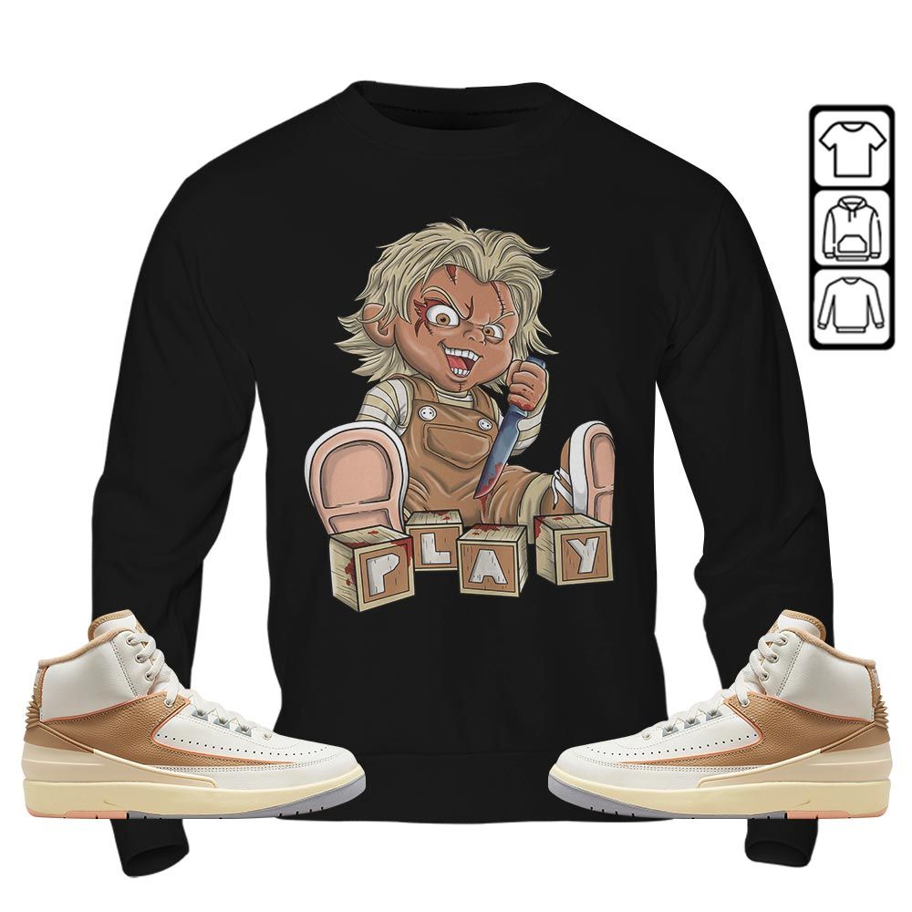 Chucky Play Horror Sneaker Shirt Match Retro Craft 2s, Jordan 2 Craft MKO T-Shirt Chucky Play Horror Sneaker Shirt Match Retro Craft 2s, Jordan 2 Craft MKO T-Shirt