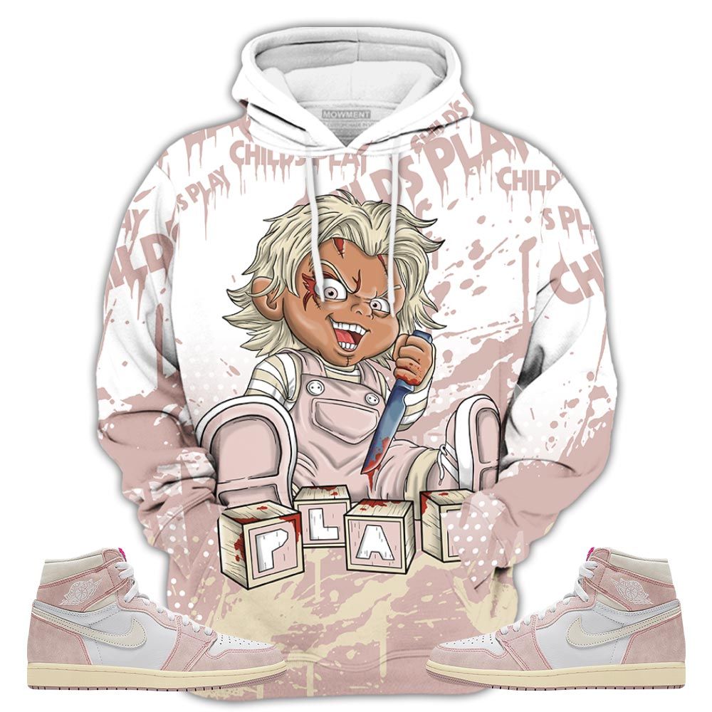 Chucky Play Horror Sneaker Shirt Match Retro Washed Pink 1S, Jordan 1 High Og Washed Pink Hoodie Sweatshirt Tee All Over Print MKO Shirt Chucky Play Horror Sneaker Shirt Match Retro Washed Pink 1S, Jordan 1 High Og Washed Pink Hoodie Sweatshirt Tee All Over Print MKO Shirt
