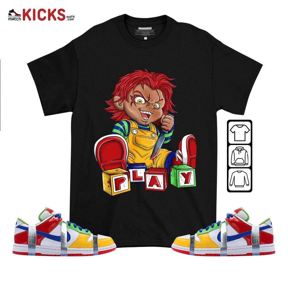 Chucky Play Horror Sneaker Shirt Match SB Dunk Low eBay, SB Dunk Low Sandy MKO T-Shirt