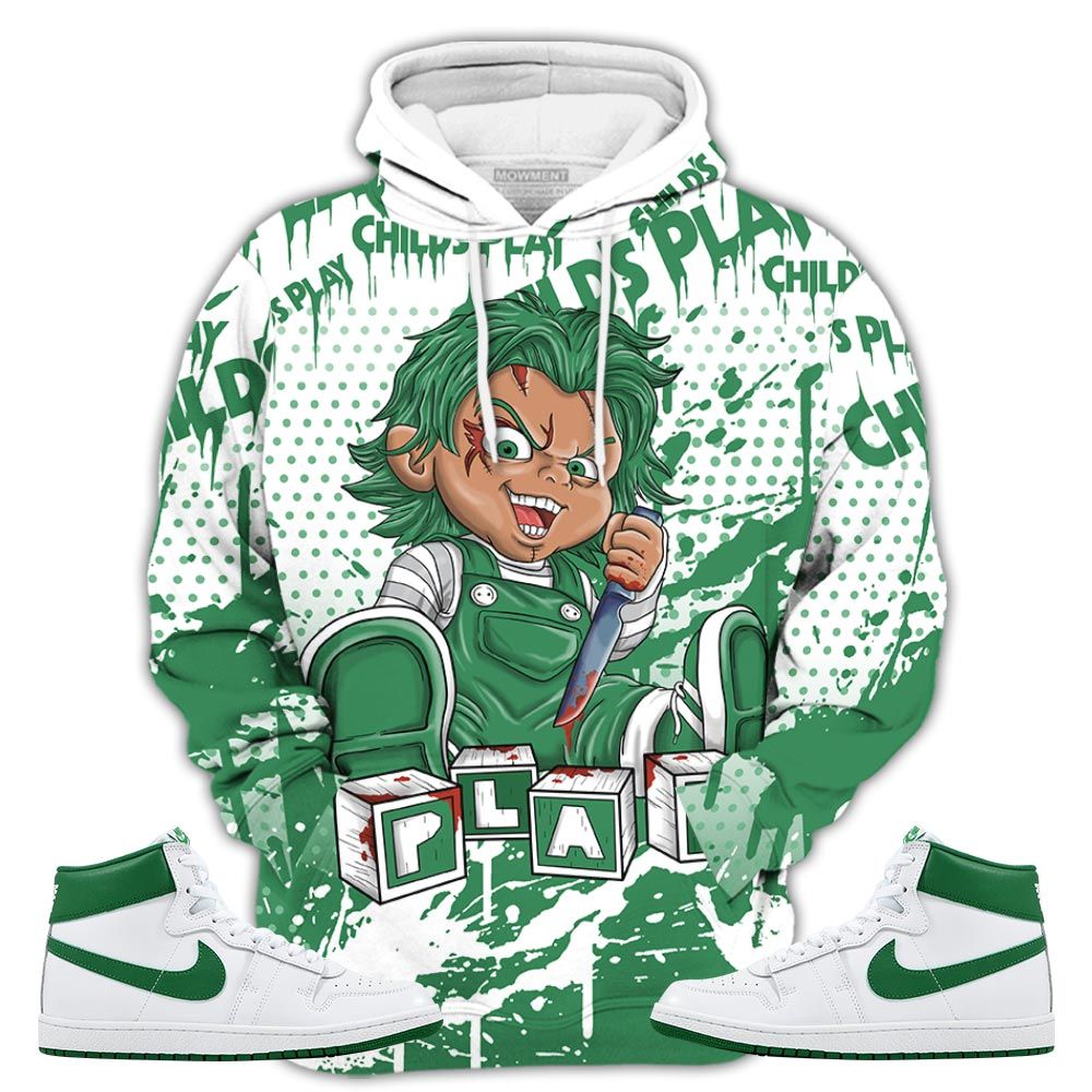 Chucky Play Horror Sneaker Shirt Match Sp Pine Green, Air Ship Sp Pine Green Hoodie Sweatshirt Tee All Over Print MKO Shirt