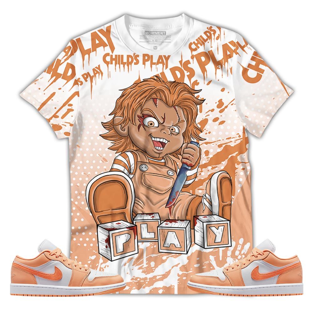 Chucky Play Horror Sneaker Shirt Match Sunset Haze 1S, Jordan 1 Low Sunset Haze Hoodie Sweatshirt Tee All Over Print MKO Shirt Chucky Play Horror Sneaker Shirt Match Sunset Haze 1S, Jordan 1 Low Sunset Haze Hoodie Sweatshirt Tee All Over Print MKO Shirt