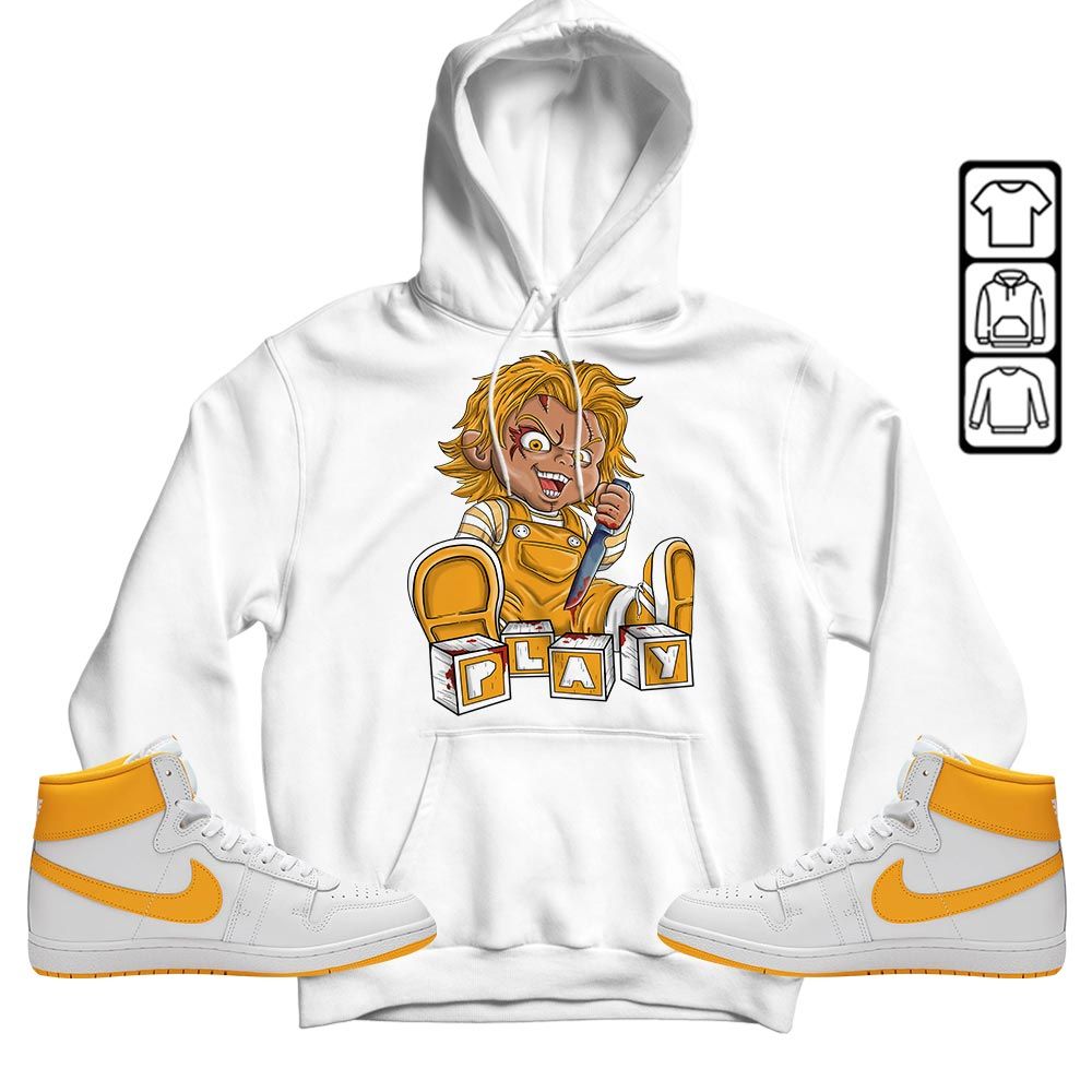 Chucky Play Horror Sneaker Shirt Match University Gold, Ship SP University Gold MKO T-Shirt
