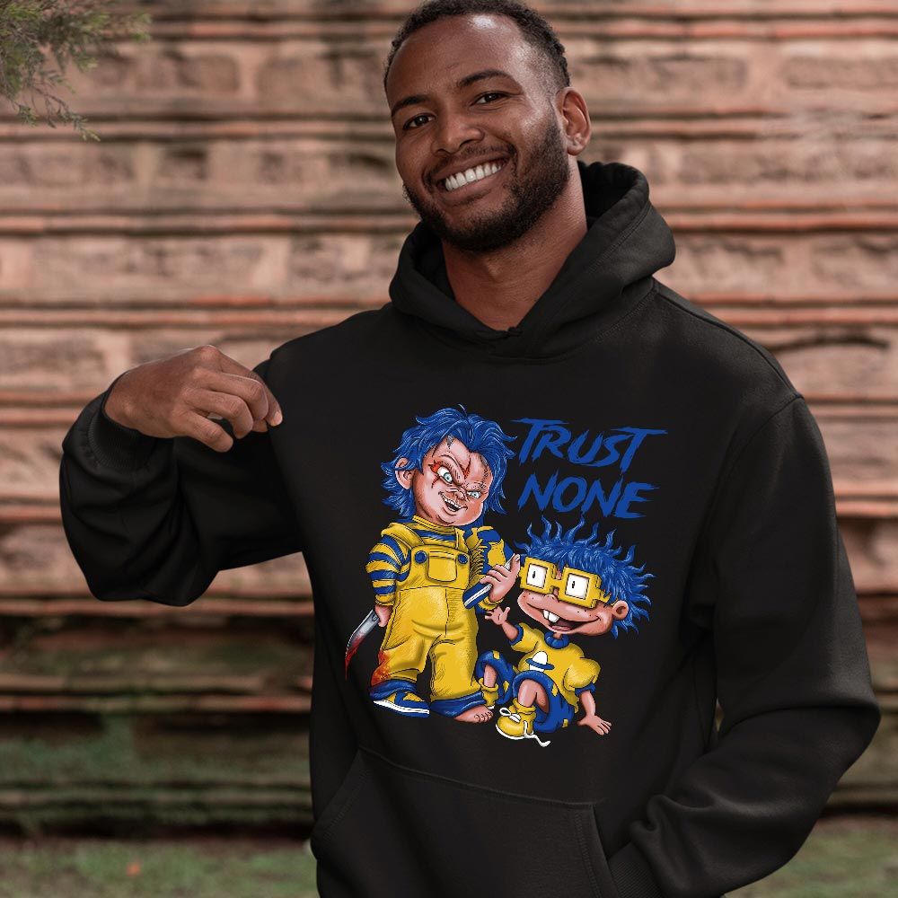 Chucky Trust No One Sneaker Shirt Match 2023 Laney 1s, Jordan 1 Retro High Laney MKO T-Shirt Chucky Trust No One Sneaker Shirt Match 2023 Laney 1s, Jordan 1 Retro High Laney MKO T-Shirt