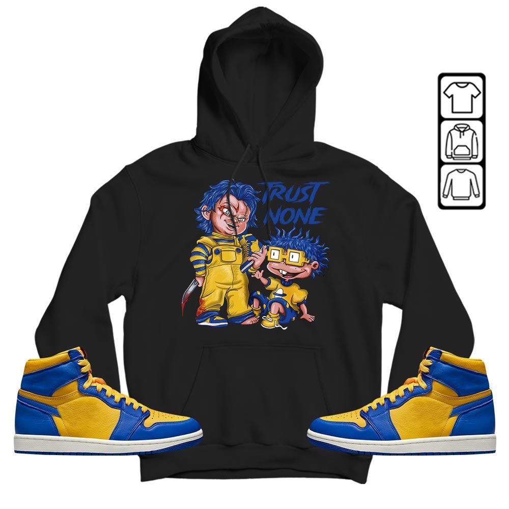 Chucky Trust No One Sneaker Shirt Match 2023 Laney 1s, Jordan 1 Retro High Laney MKO T-Shirt Chucky Trust No One Sneaker Shirt Match 2023 Laney 1s, Jordan 1 Retro High Laney MKO T-Shirt