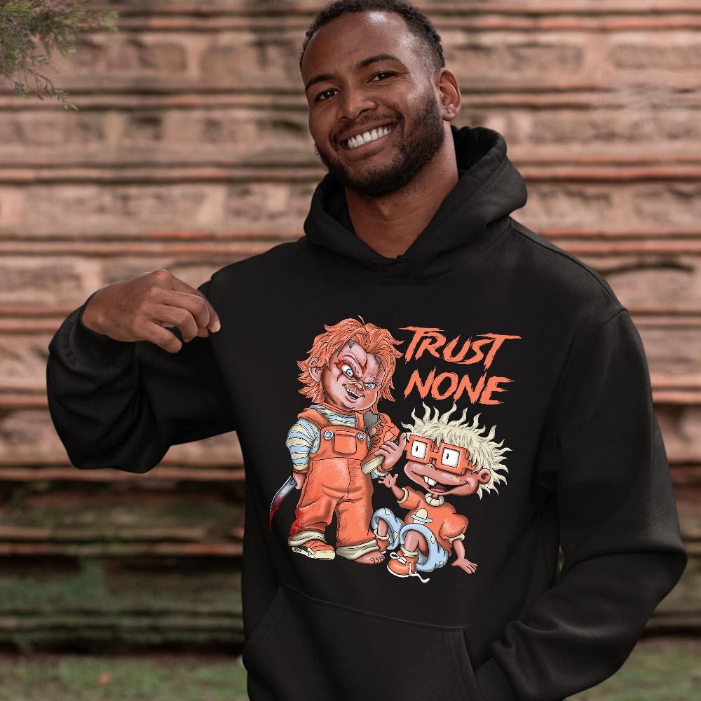 Chucky Trust No One Sneaker Shirt Match Crimson Bliss 5s, Jordan 5 DJ Khaled Crimson Bliss MKO T-Shirt Chucky Trust No One Sneaker Shirt Match Crimson Bliss 5s, Jordan 5 DJ Khaled Crimson Bliss MKO T-Shirt
