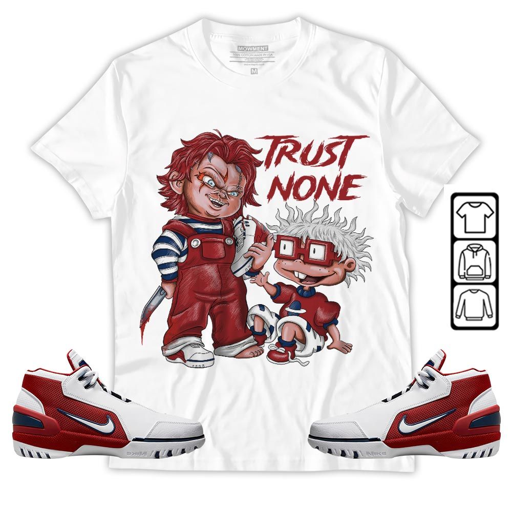 Chucky Trust No One Sneaker Shirt Match Generation First Game, Air Zoom Generation First Game MKO T-Shirt Chucky Trust No One Sneaker Shirt Match Generation First Game, Air Zoom Generation First Game MKO T-Shirt