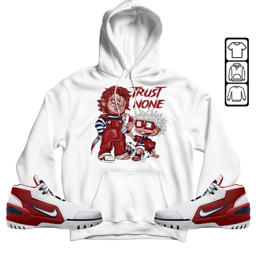 Chucky Trust No One Sneaker Shirt Match Generation First Game, Air Zoom Generation First Game MKO T-Shirt