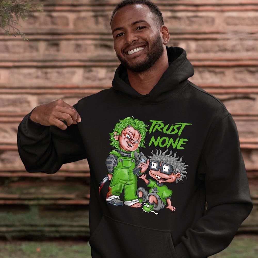 Chucky Trust No One Sneaker Shirt Match Green Bean 5s, Jordan 5 Retro Green Bean MKO T-Shirt Chucky Trust No One Sneaker Shirt Match Green Bean 5s, Jordan 5 Retro Green Bean MKO T-Shirt