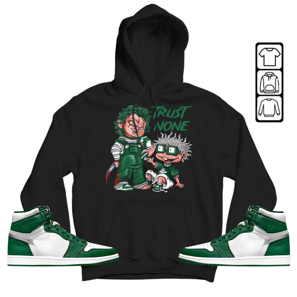 Chucky Trust No One Sneaker Shirt Match High Gorge Green 1s, Jordan 1 Retro High Gorge Green MKO T-Shirt Chucky Trust No One Sneaker Shirt Match High Gorge Green 1s, Jordan 1 Retro High Gorge Green MKO T-Shirt