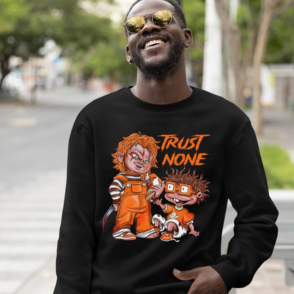 Chucky Trust No One Sneaker Shirt Match High OG Starfish 1s, Jordan 1 Retro High OG Starfish MKO T-Shirt Chucky Trust No One Sneaker Shirt Match High OG Starfish 1s, Jordan 1 Retro High OG Starfish MKO T-Shirt