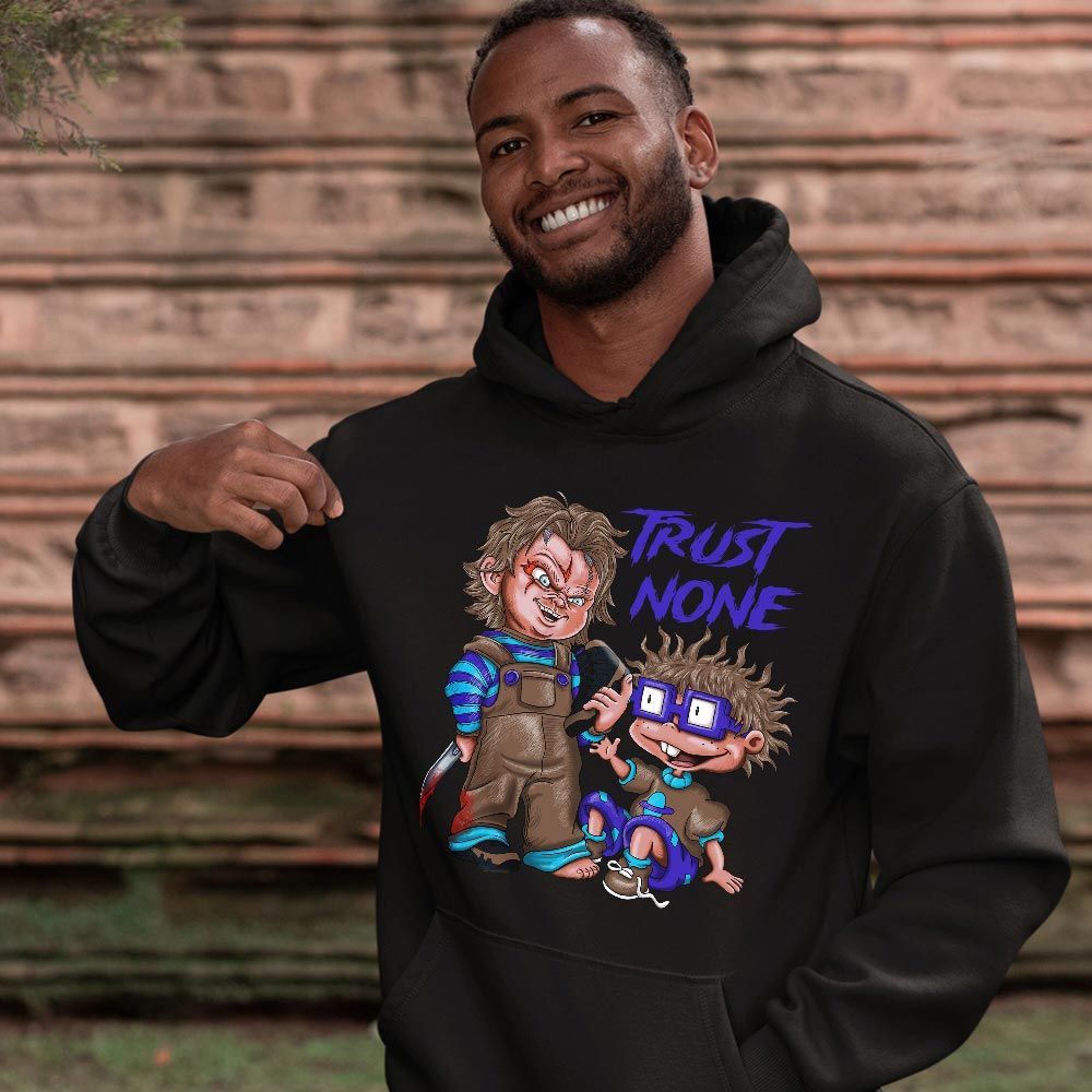 Chucky Trust No One Sneaker Shirt Match Olive Concord 9s, Jordan 9 Olive Concord MKO T-Shirt Chucky Trust No One Sneaker Shirt Match Olive Concord 9s, Jordan 9 Olive Concord MKO T-Shirt