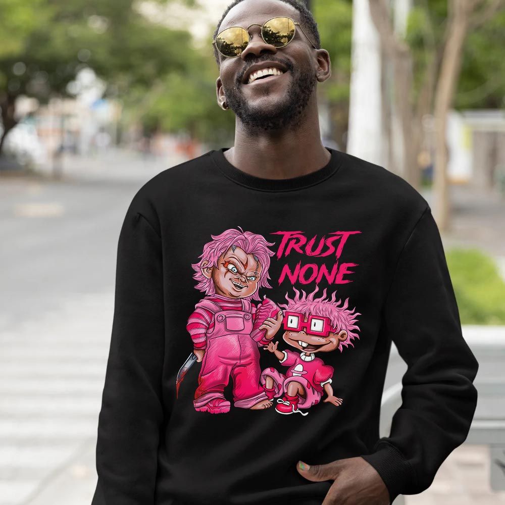 Chucky Trust No One Sneaker Shirt Match Plus Triple Pink, Air VaporMax Plus Triple Pink MKO T-Shirt Chucky Trust No One Sneaker Shirt Match Plus Triple Pink, Air VaporMax Plus Triple Pink MKO T-Shirt