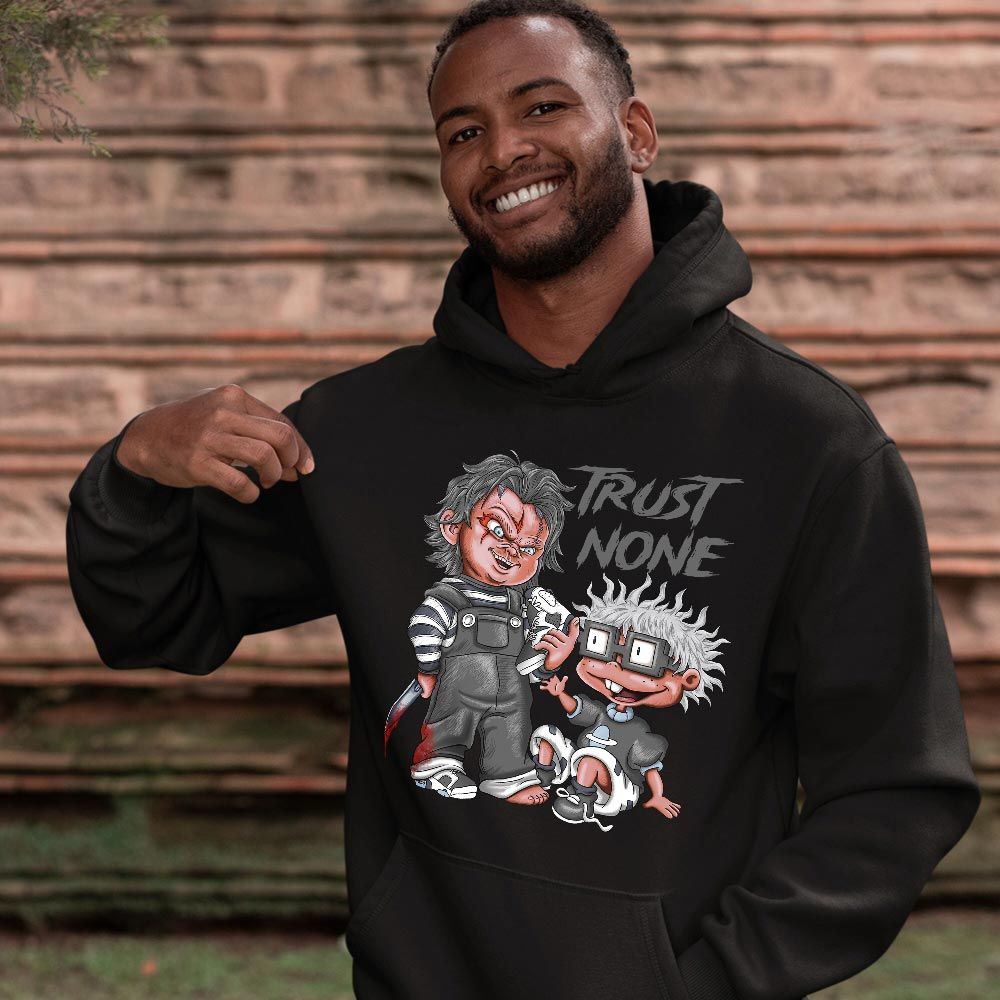 Chucky Trust No One Sneaker Shirt Match Retro Cool Grey 6s, Jordan 6 Cool Grey MKO T-Shirt Chucky Trust No One Sneaker Shirt Match Retro Cool Grey 6s, Jordan 6 Cool Grey MKO T-Shirt