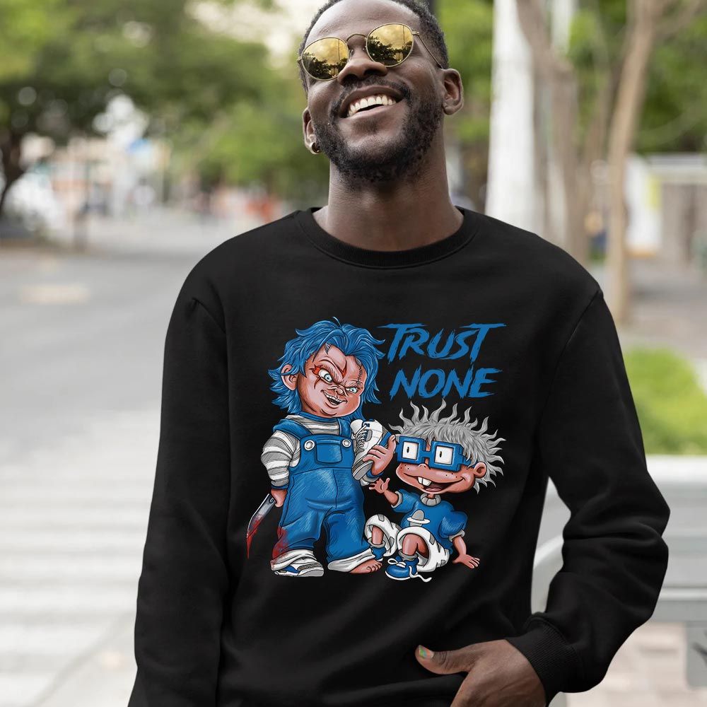 Chucky Trust No One Sneaker Shirt Match Wizards 3s, Jordan Retro 3 Wizards MKO T-Shirt Chucky Trust No One Sneaker Shirt Match Wizards 3s, Jordan Retro 3 Wizards MKO T-Shirt
