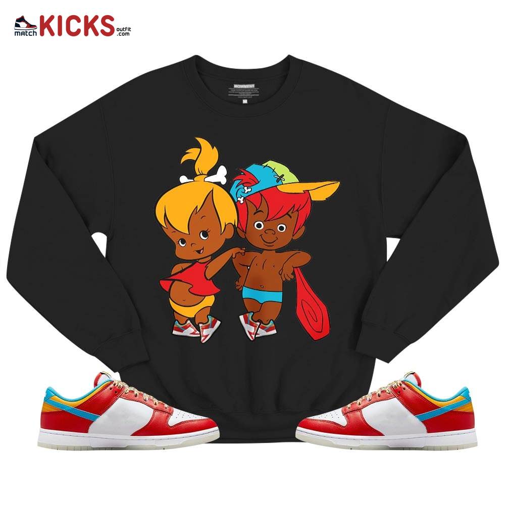 Clintstones 90s Sneaker Shirt Match Fruity Pebbles Dunk Low, Dunk Low Fruity Pebbles MKO T-Shirt Clintstones 90s Sneaker Shirt Match Fruity Pebbles Dunk Low, Dunk Low Fruity Pebbles MKO T-Shirt