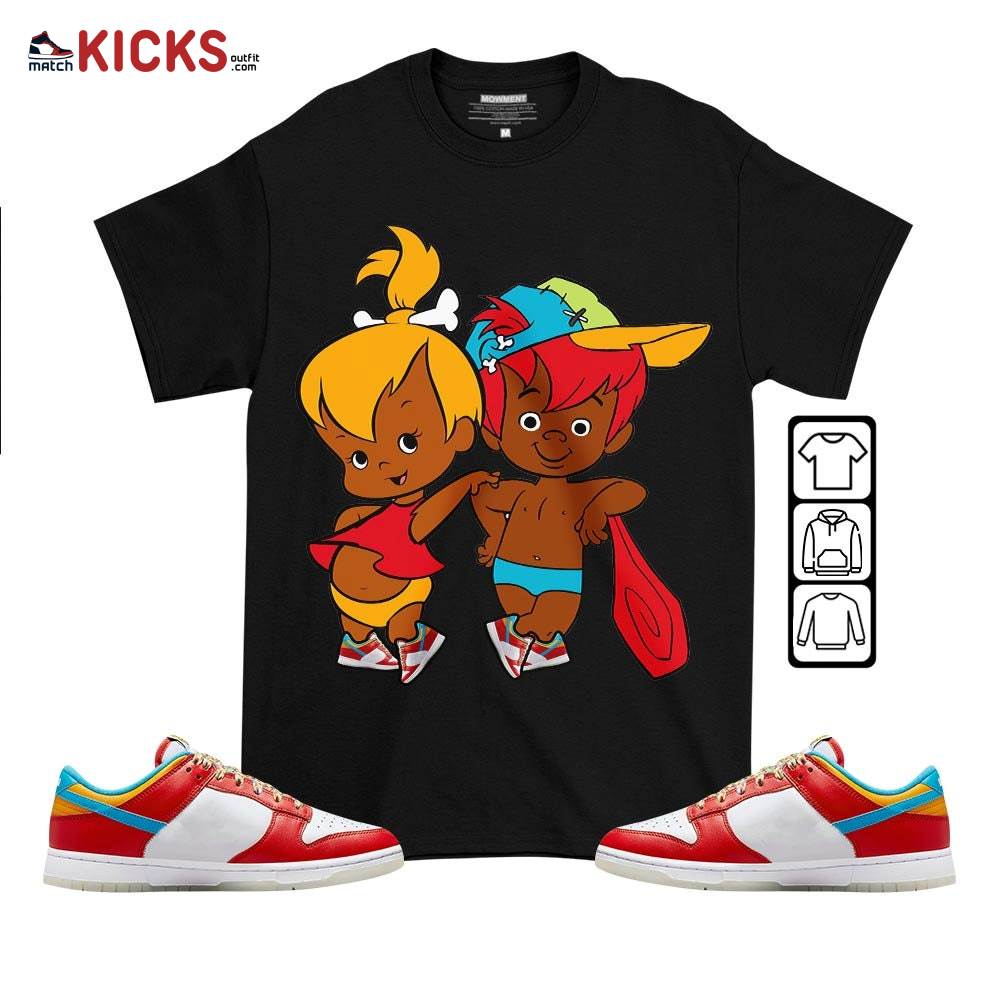 Clintstones 90s Sneaker Shirt Match Fruity Pebbles Dunk Low, Dunk Low Fruity Pebbles MKO T-Shirt Clintstones 90s Sneaker Shirt Match Fruity Pebbles Dunk Low, Dunk Low Fruity Pebbles MKO T-Shirt