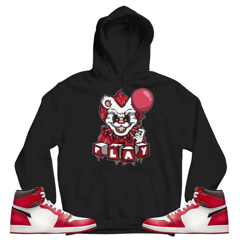 Clown Play Dripping Sneaker Shirt Match High OG Chicago 1s, Jordan 1 Lost Found Chicago MKO T-Shirt