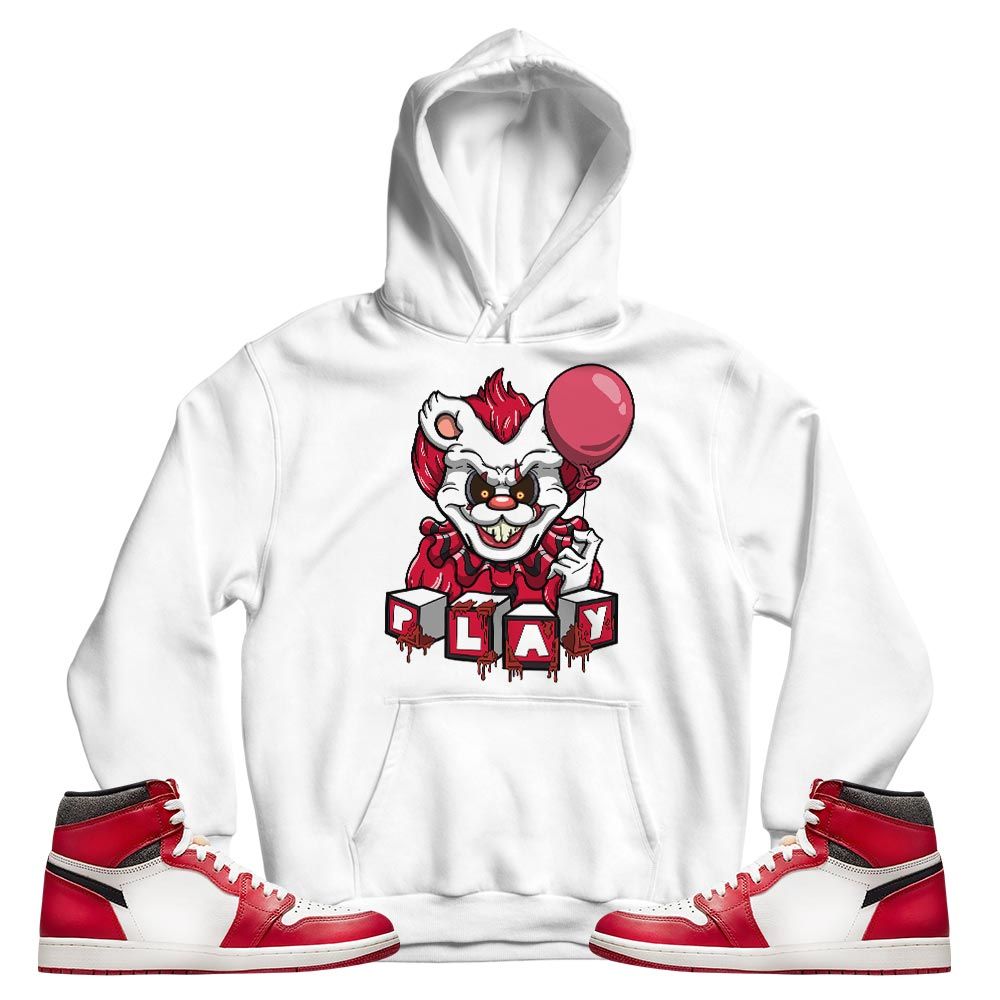 Clown Play Dripping Sneaker Shirt Match High OG Chicago 1s, Jordan 1 Lost Found Chicago MKO T-Shirt Clown Play Dripping Sneaker Shirt Match High OG Chicago 1s, Jordan 1 Lost Found Chicago MKO T-Shirt